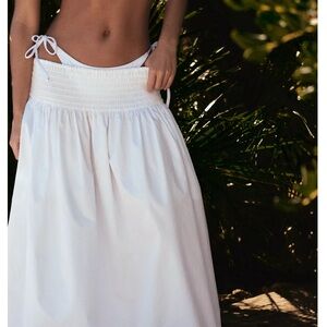 Zara Poplin Midi Skirt